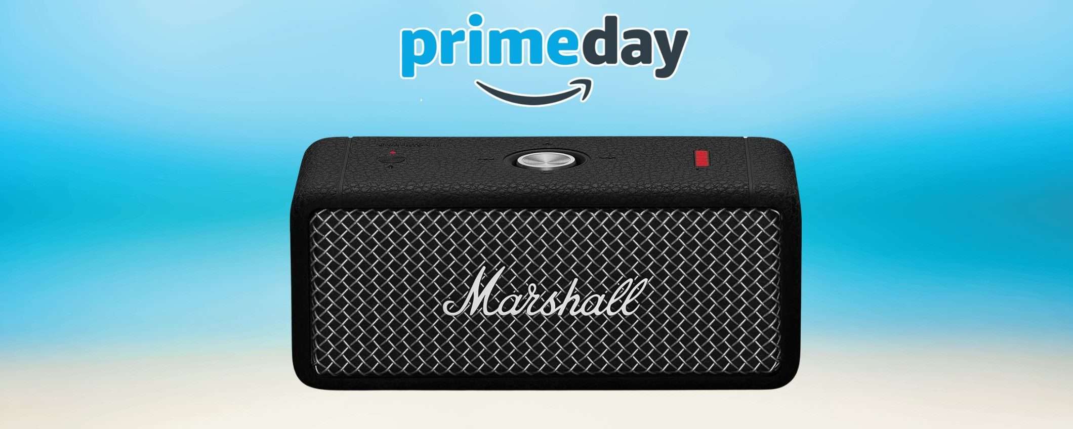 Marshall Emberton II: l'altoparlante bluetooth per la spiaggia in maxi sconto Prime Day (-40%) Marshall Emberton II: l'altoparlante bluetooth per la spiaggia in maxi sconto Prime Day (-40%)