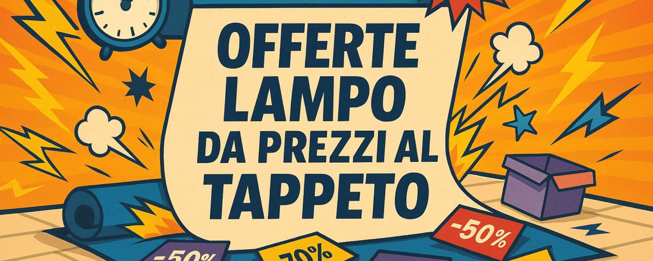 Offerte lampo Amazon del 21 luglio: prezzi al TAPPETO TOTALE (da 9,64€)