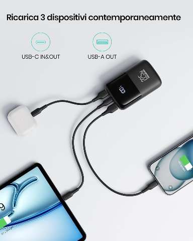 Power bank 3 dispositivi