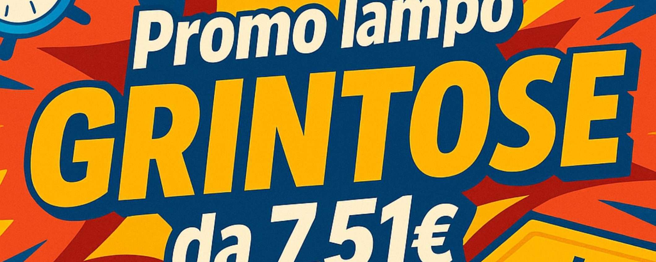 Promo lampo GRINTOSE su Amazon: prezzi WOW a partire da 7,51€