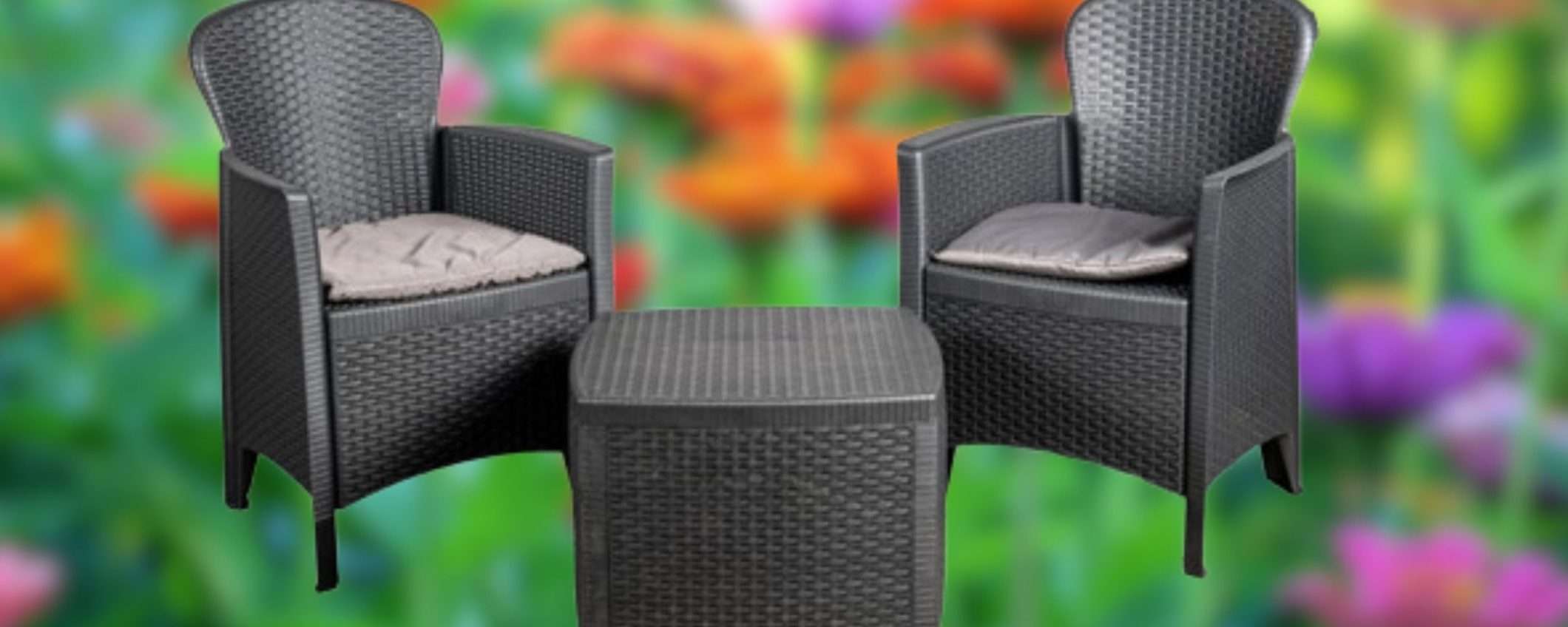 Set da giardino a 70€ con 2 poltrone e tavolino: prezzi da FOLLIA d'ESTATE Set da giardino a 70€ con 2 poltrone e tavolino: prezzi da FOLLIA d'ESTATE