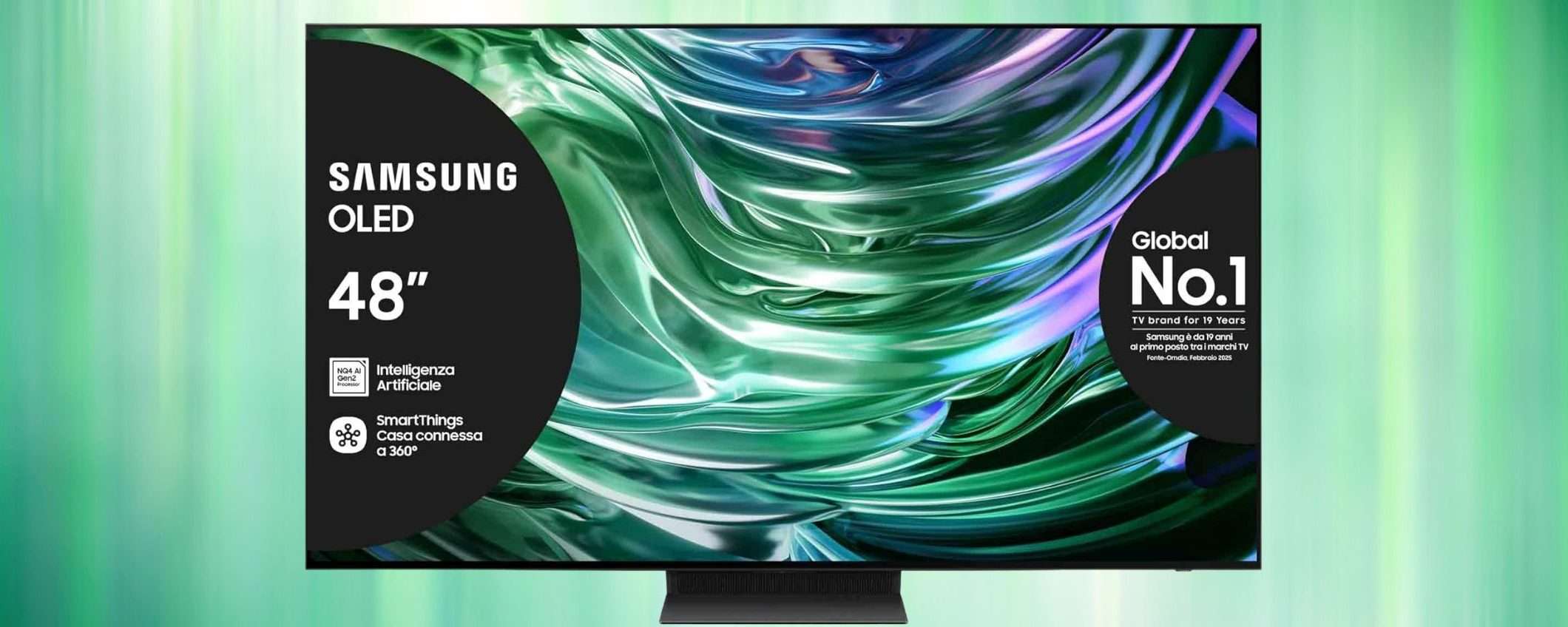 Smart TV Samsung OLED 48 pollici in MEGA SCONTO su Amazon: risparmi 950 euro Smart TV Samsung OLED 48 pollici in MEGA SCONTO su Amazon: risparmi 950 euro