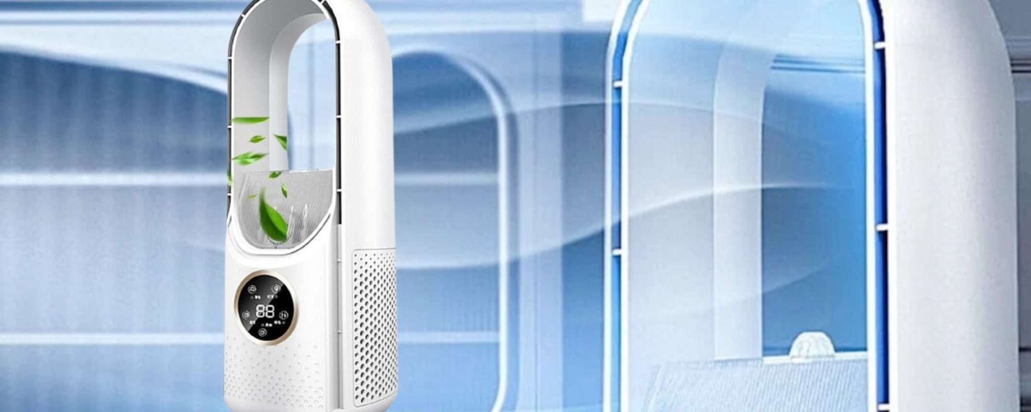 Ventilatore senza pale a prezzo BOMBA: modello da tavolo POTENTISSIMO (17€)
