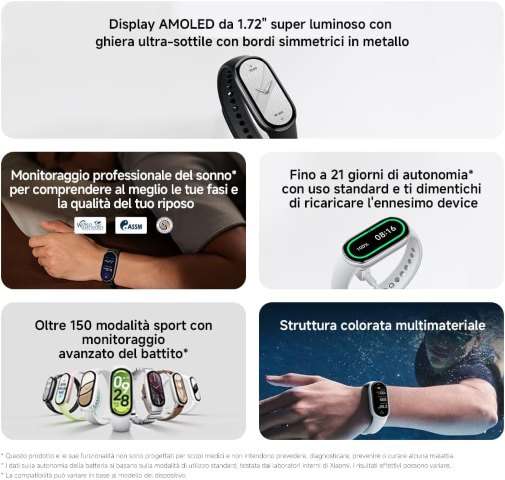 Xiaomi Smart Band 10 caratteristiche
