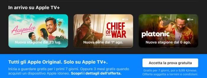 apple tv+ ultime uscite