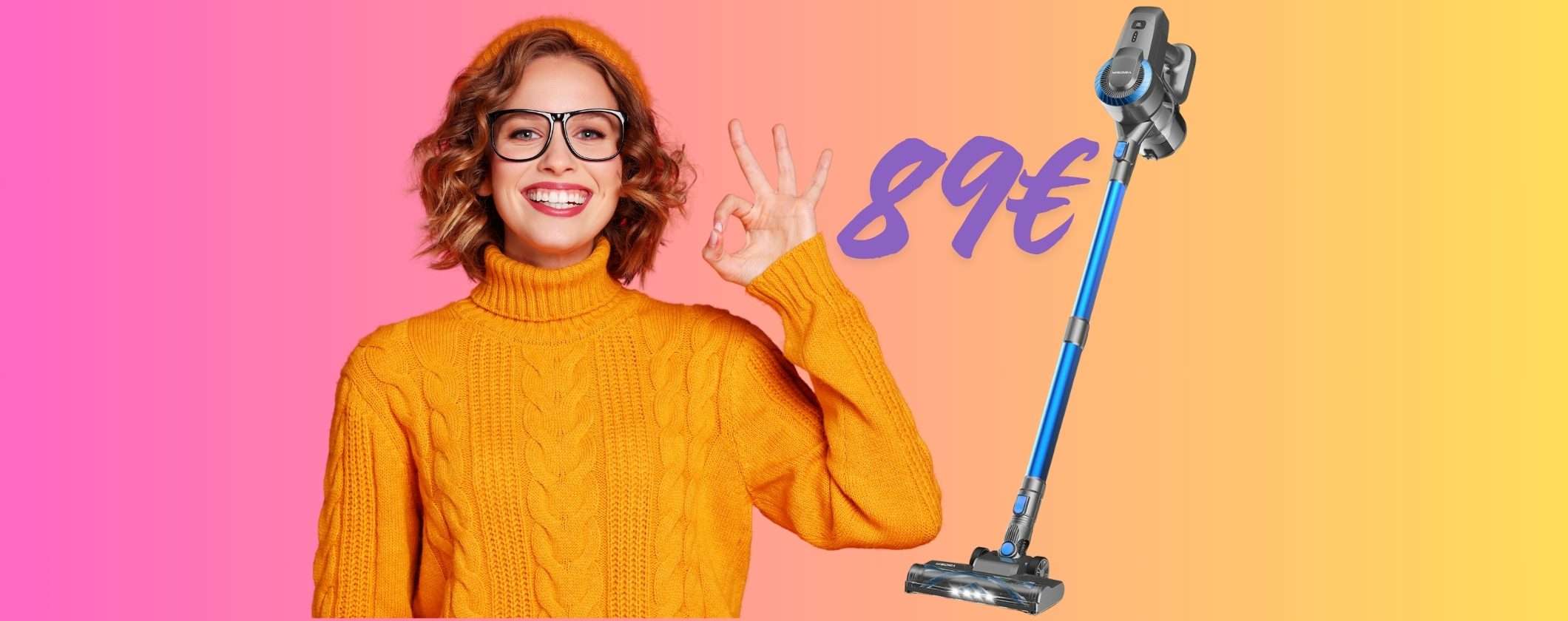 Aspirapolvere senza fili con APPENA 89€? Tutto vero su Amazon ma c'è da sbrigarsi