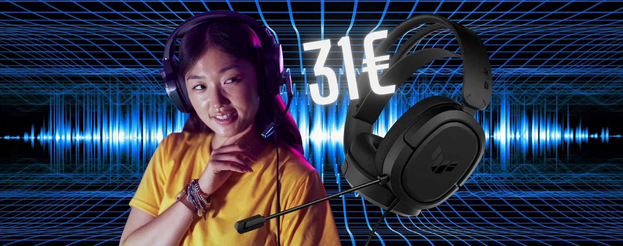 ASUS TUF Gaming H1: cuffie con microfono per sentire tutto (31€)