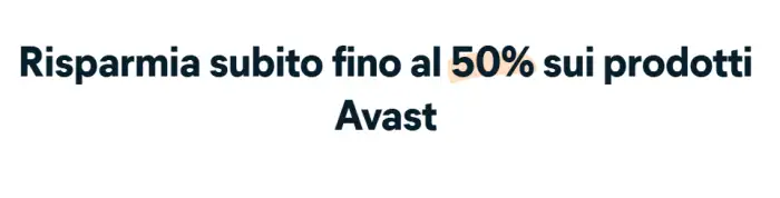 avast antivirus offerta