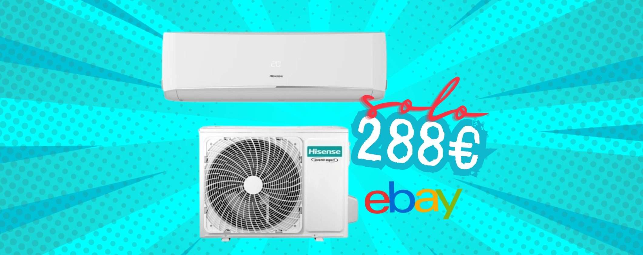 Condizionatore Hisense Halo A++ da 9000 BTU e connessione WiFi (288€) Condizionatore Hisense Halo A++ da 9000 BTU e connessione WiFi (288€)