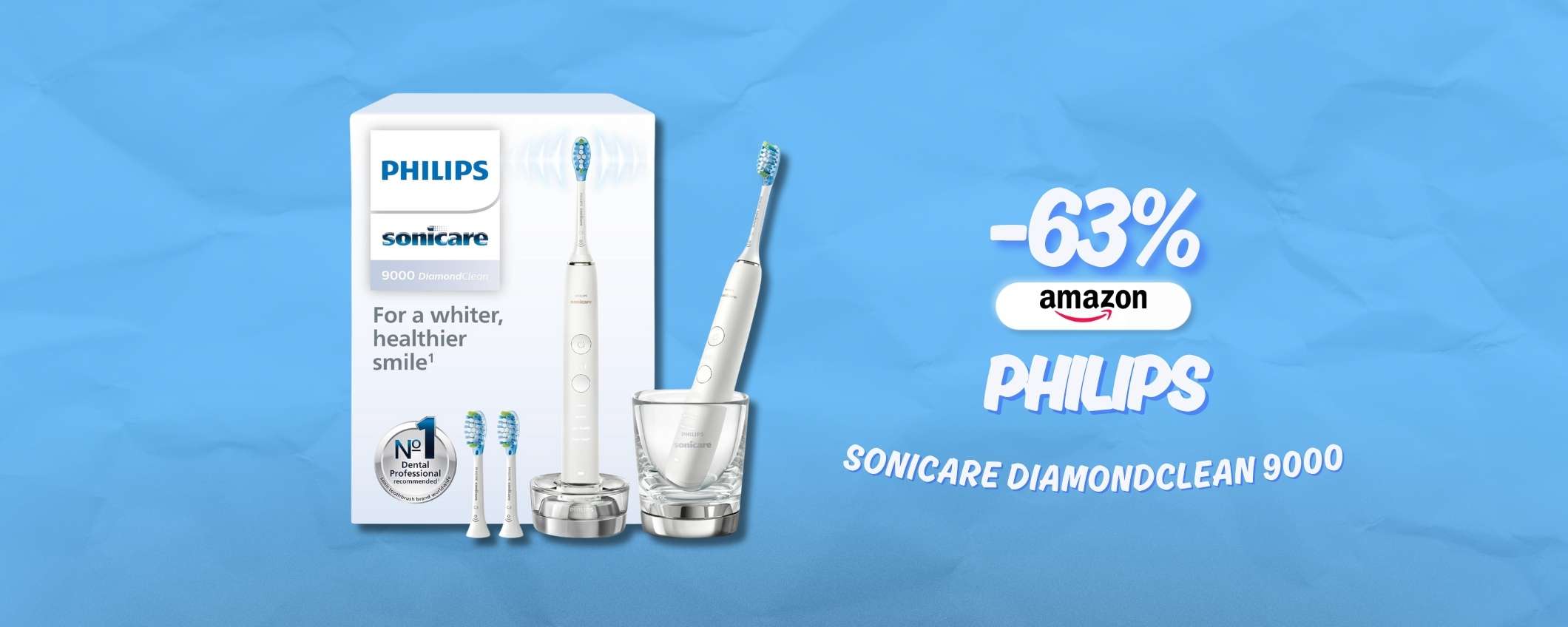 Con Philips Sonicare DiamondClean 9000 il dentista è in pensione, prezzo WOW