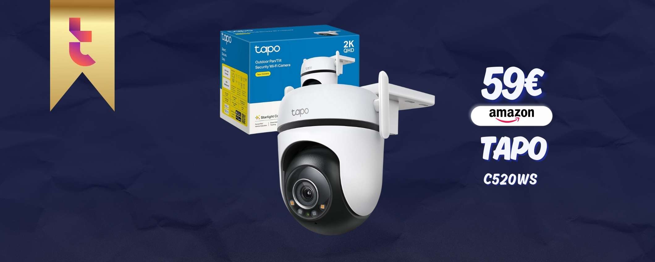 Tapo C520WS è la telecamera 360° che monitora l'esterno di casa: -33% Tapo C520WS è la telecamera 360° che monitora l'esterno di casa: -33%