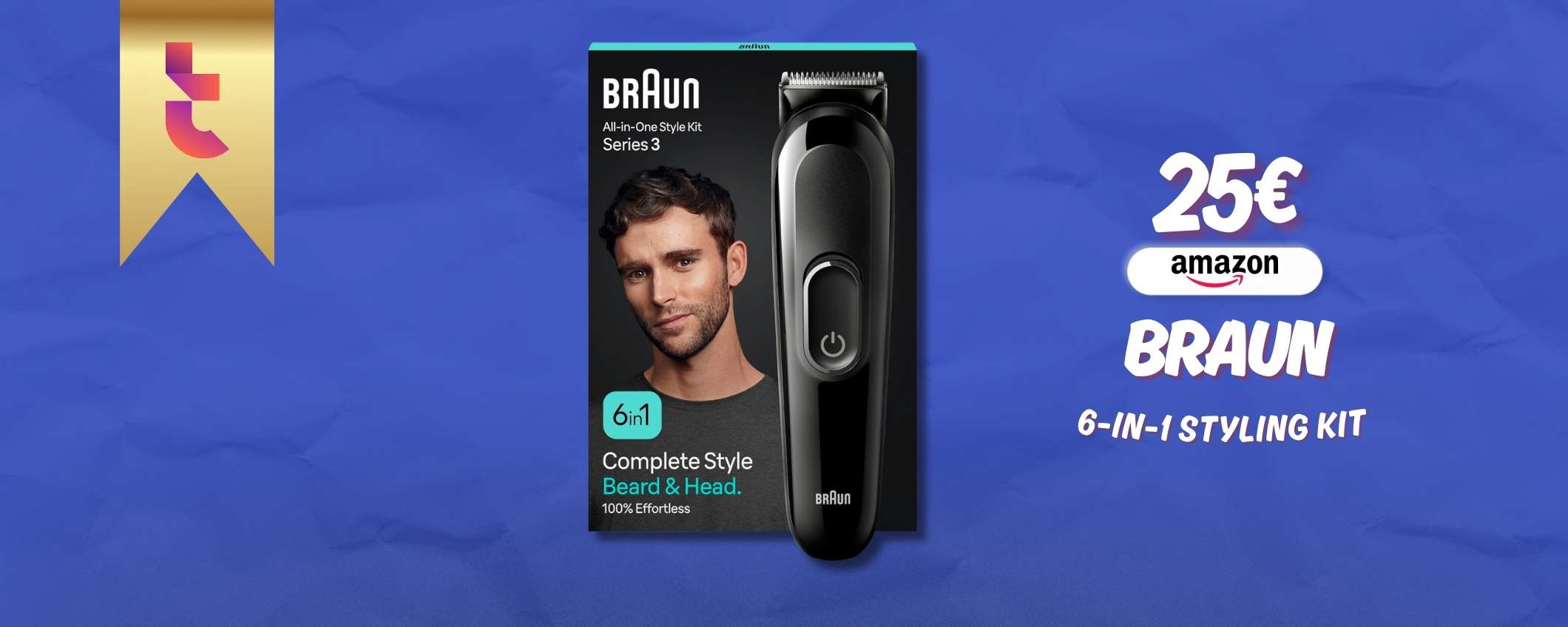 Capelli e barba perfetti con il kit 6in1 di Braun: tuo a 25€ Capelli e barba perfetti con il kit 6in1 di Braun: tuo a 25€