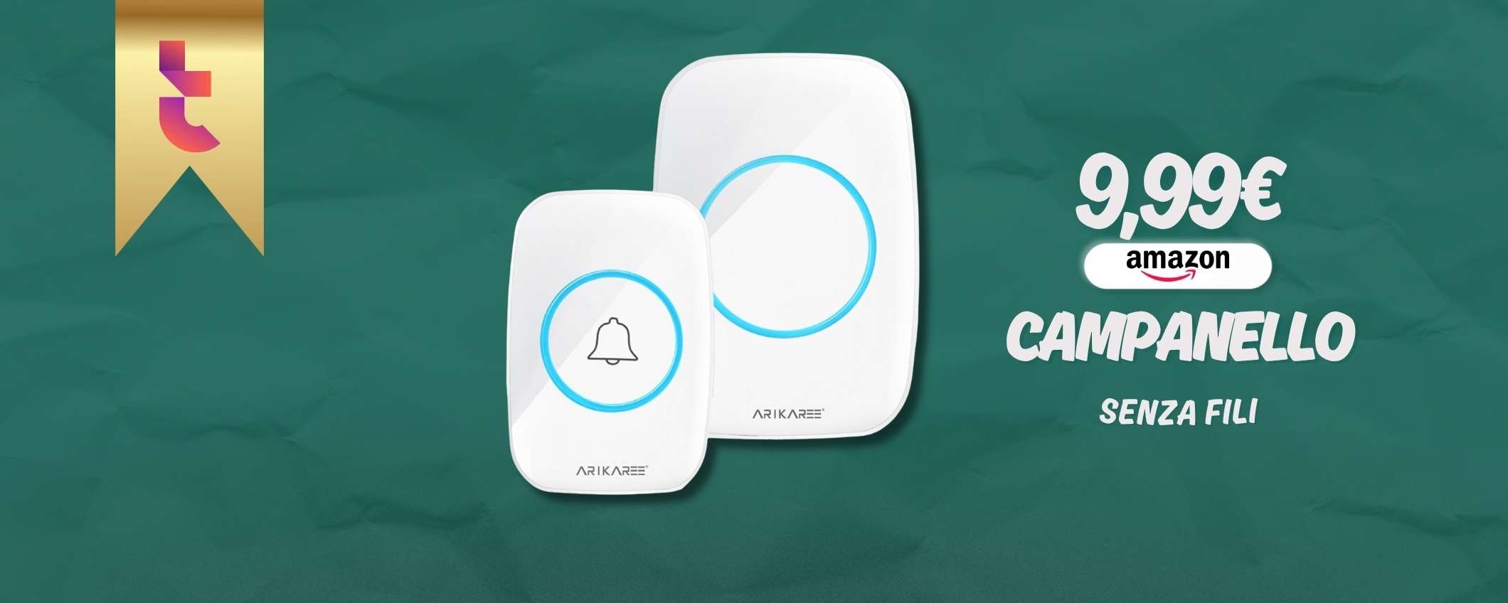 Campanello senza fili a 10€ cn cui aggiusti il citofono subito (Amazon) Campanello senza fili a 10€ cn cui aggiusti il citofono subito (Amazon)