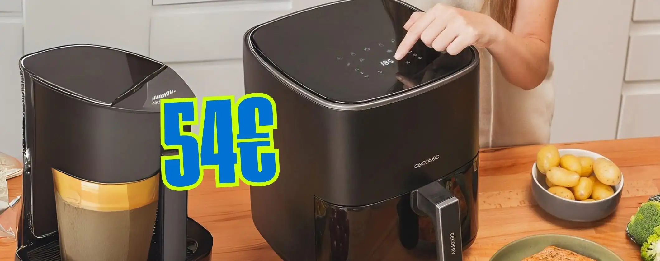 Cucina più sana ma gustosa con la friggitrice ad aria Cecotec ora a METÀ PREZZO Cucina più sana ma gustosa con la friggitrice ad aria Cecotec ora a METÀ PREZZO