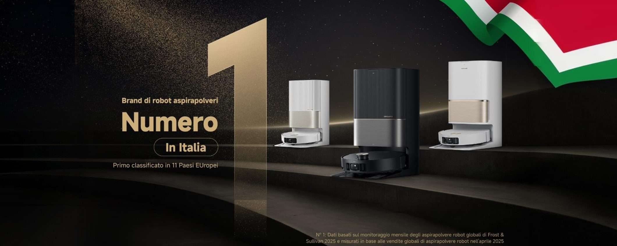 Dreame è leader nel mercato italiano dei robot aspirapolvere Dreame è leader nel mercato italiano dei robot aspirapolvere
