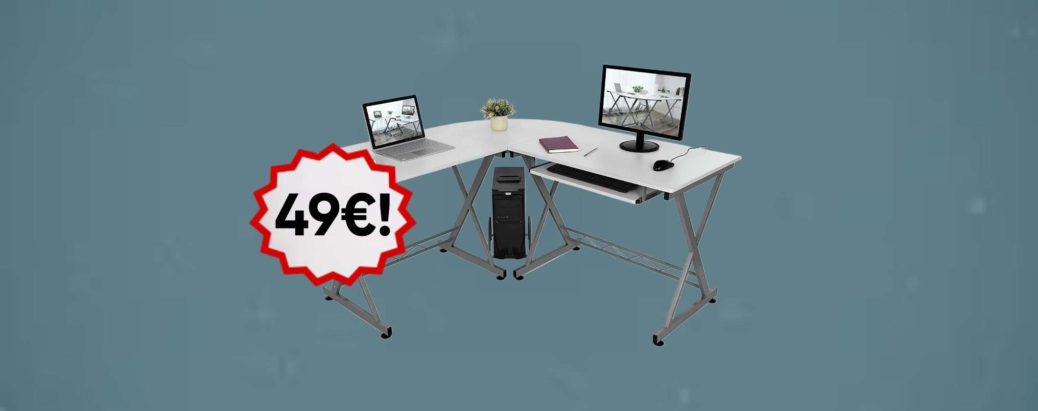 Fantastica Scrivania ad Angolo tua a soli 49€ con il Prime Day Fantastica Scrivania ad Angolo tua a soli 49€ con il Prime Day