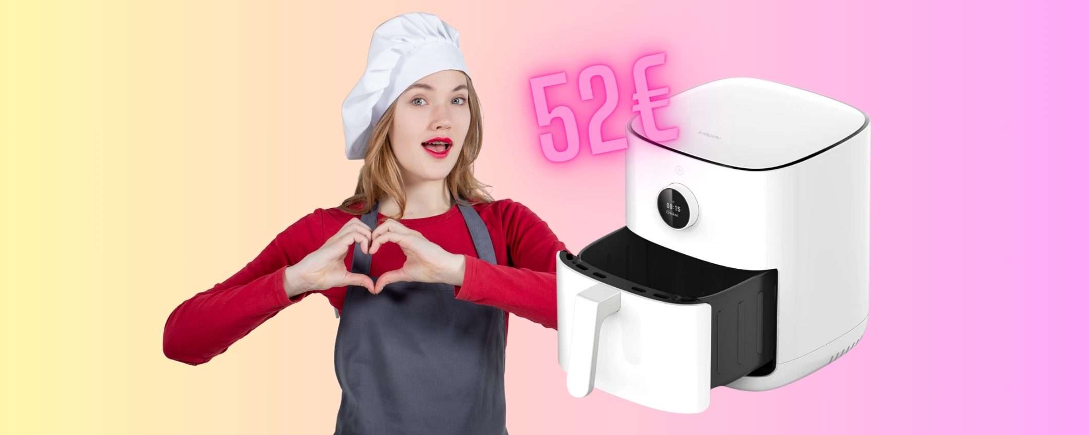 Friggitrice ad aria Xiaomi Smart da 4,5L: elegante, moderna e costa pochissimo