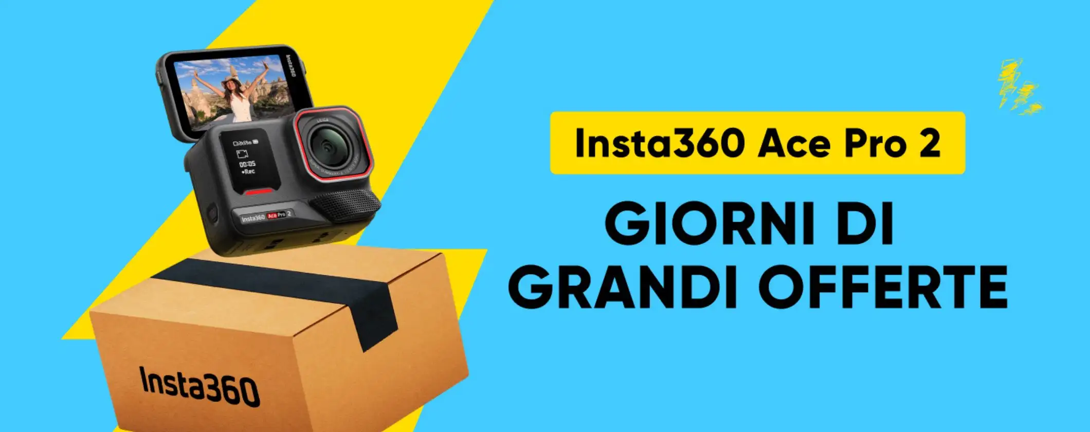 Insta360 Ace Pro 2 con doppia batteria a soli 389€ al Prime Day