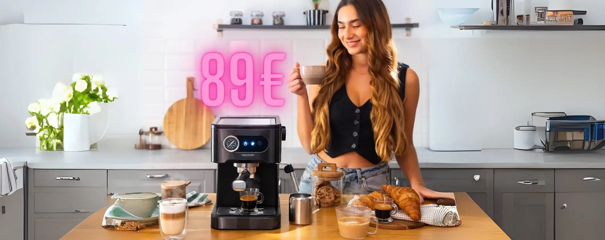 La macchina per caffè e cappuccino Cecotec Espresso 20 Pro Latte è una bomba La macchina per caffè e cappuccino Cecotec Espresso 20 Pro Latte è una bomba