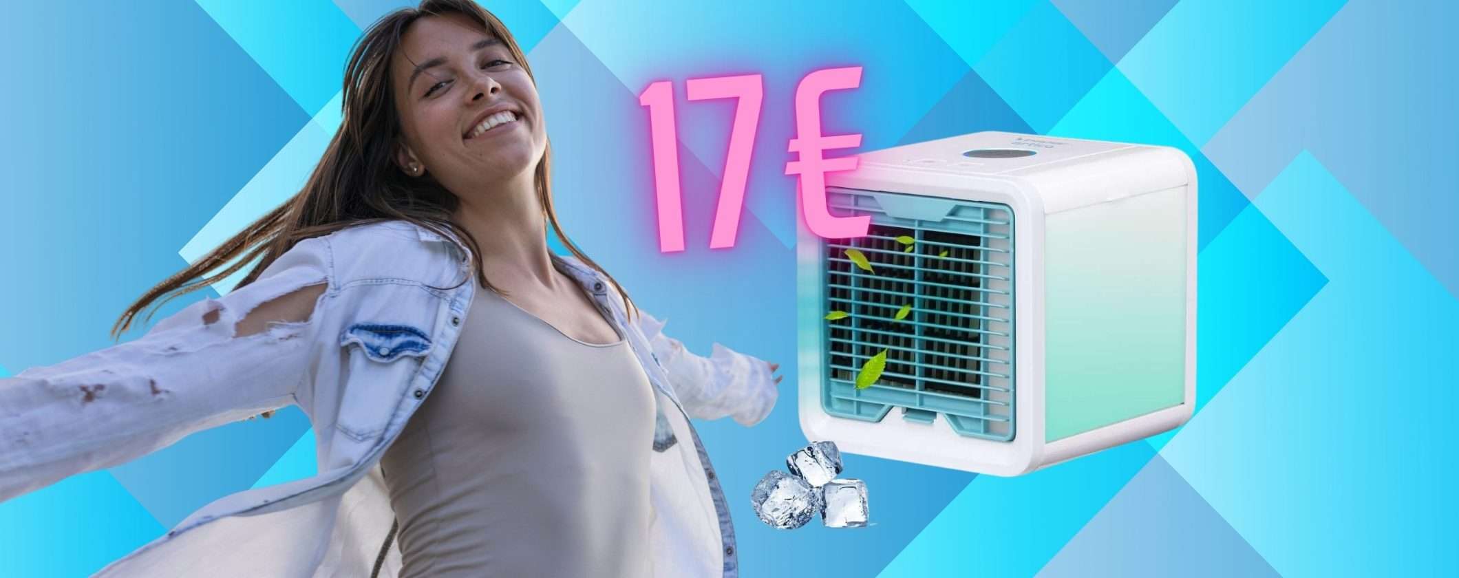 Mini raffrescatore da portare ovunque con autonomia di 8h a soli 17€ Mini raffrescatore da portare ovunque con autonomia di 8h a soli 17€