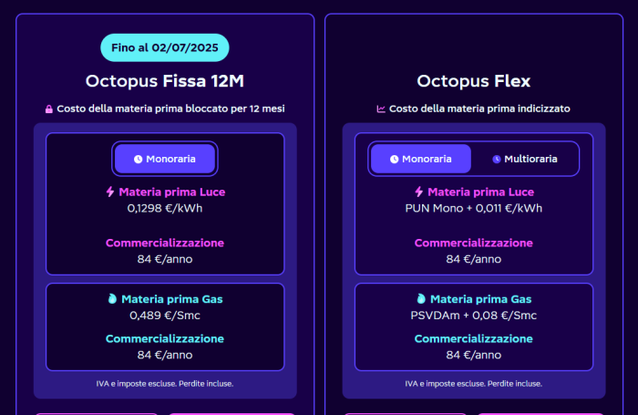 octopus energia offerta