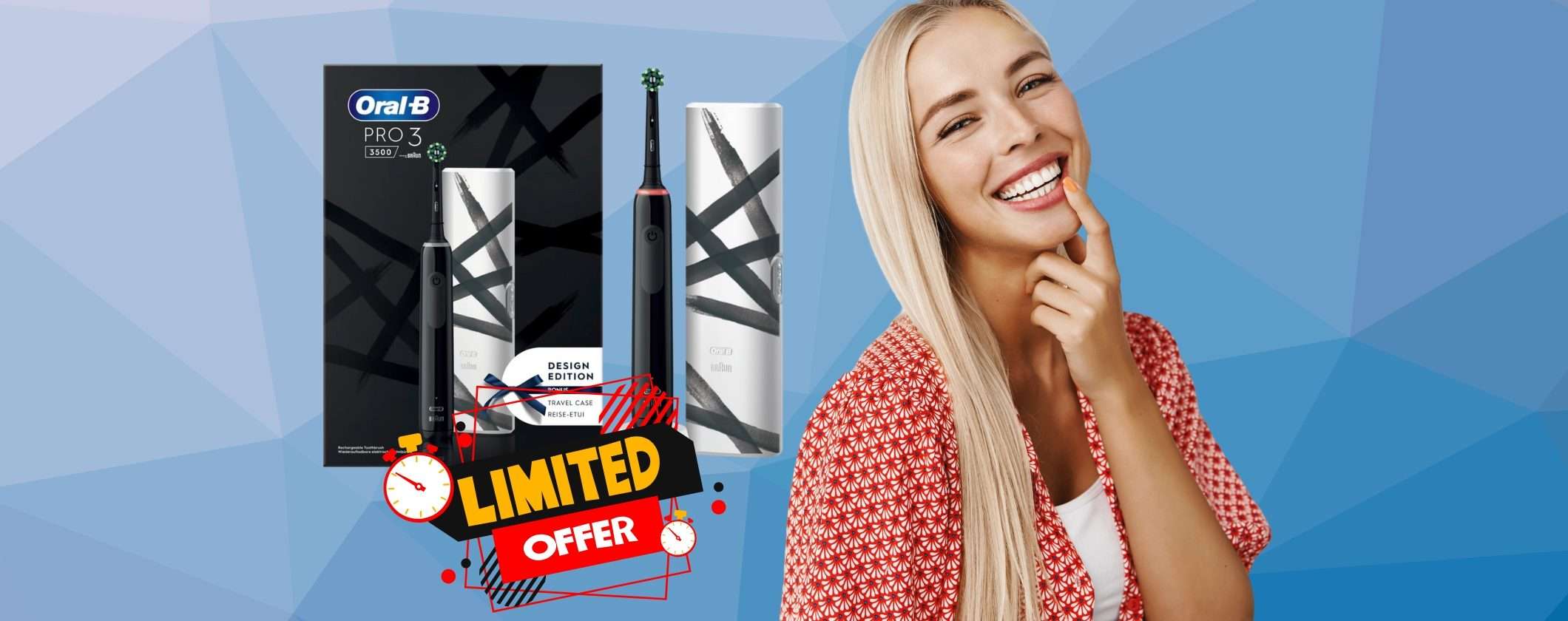 Oral-B Pro 3 in OFFERTA a TEMPO su Amazon per denti puliti come mai prima Oral-B Pro 3 in OFFERTA a TEMPO su Amazon per denti puliti come mai prima