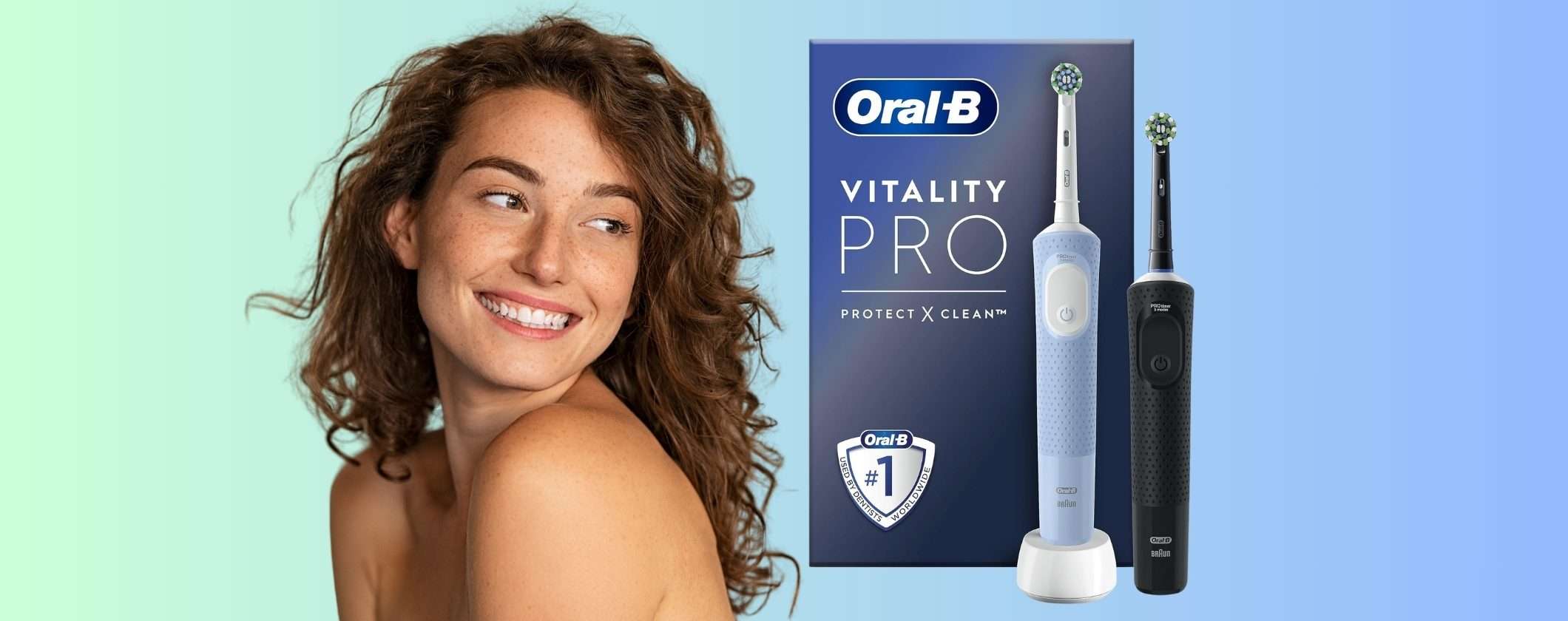Oral-B Vitality Pro: confezione da 2 spazzolini elettrici a soli 36€
