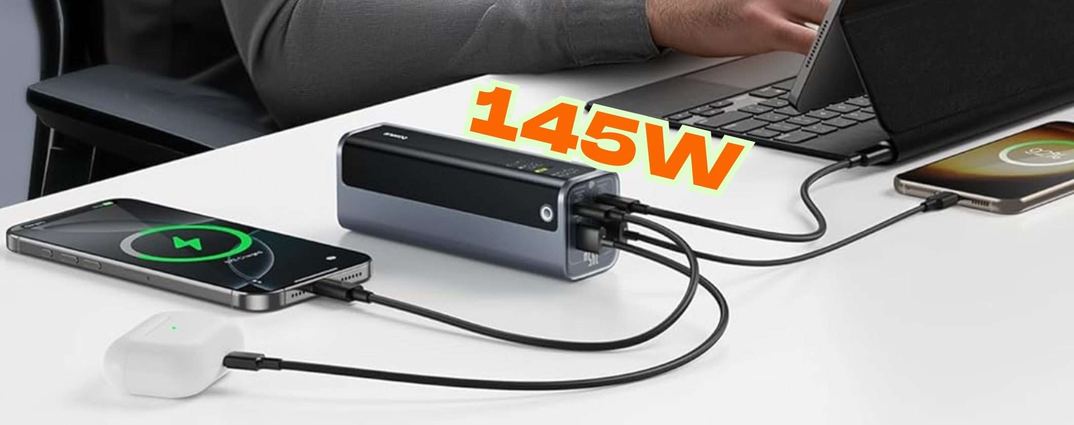 Power Bank Baseus da 145W: una centrale elettrica a portata di mano Power Bank Baseus da 145W: una centrale elettrica a portata di mano