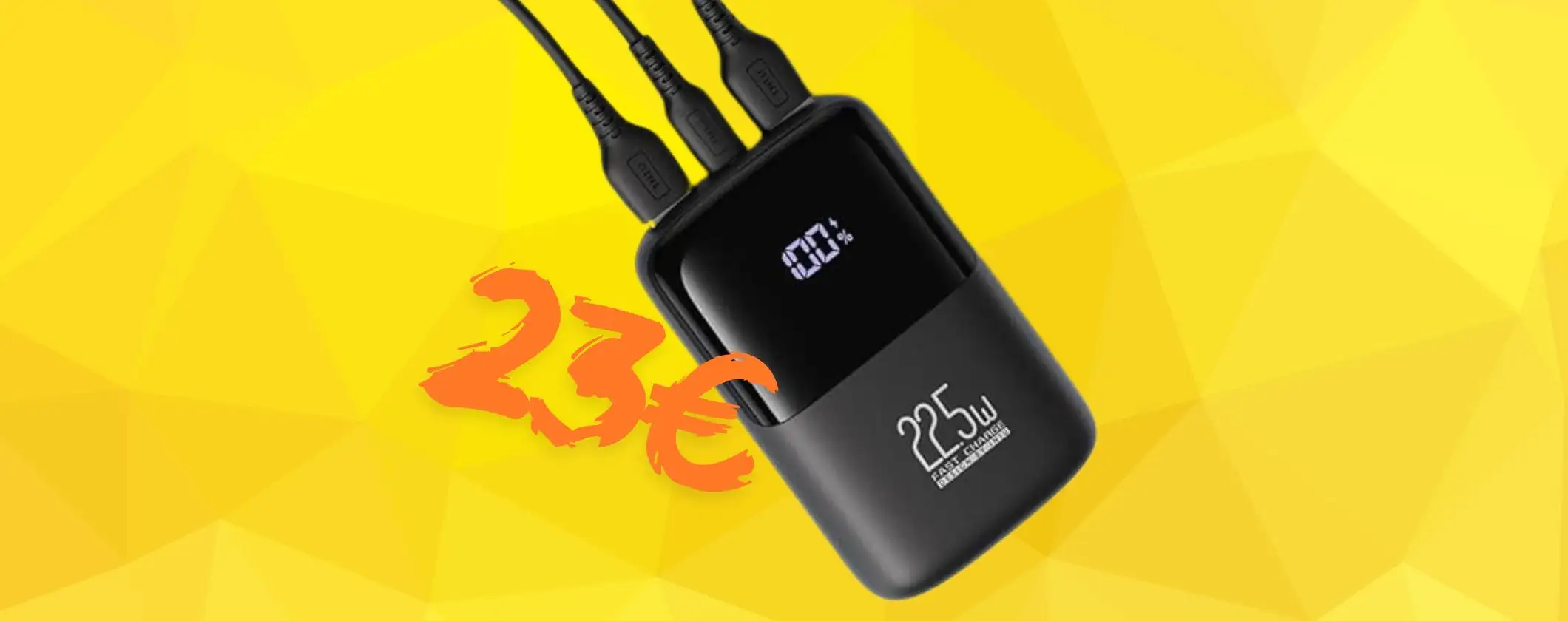 Power Bank piccolo e leggero con grande capacità tuo a soli 23€ Power Bank piccolo e leggero con grande capacità tuo a soli 23€