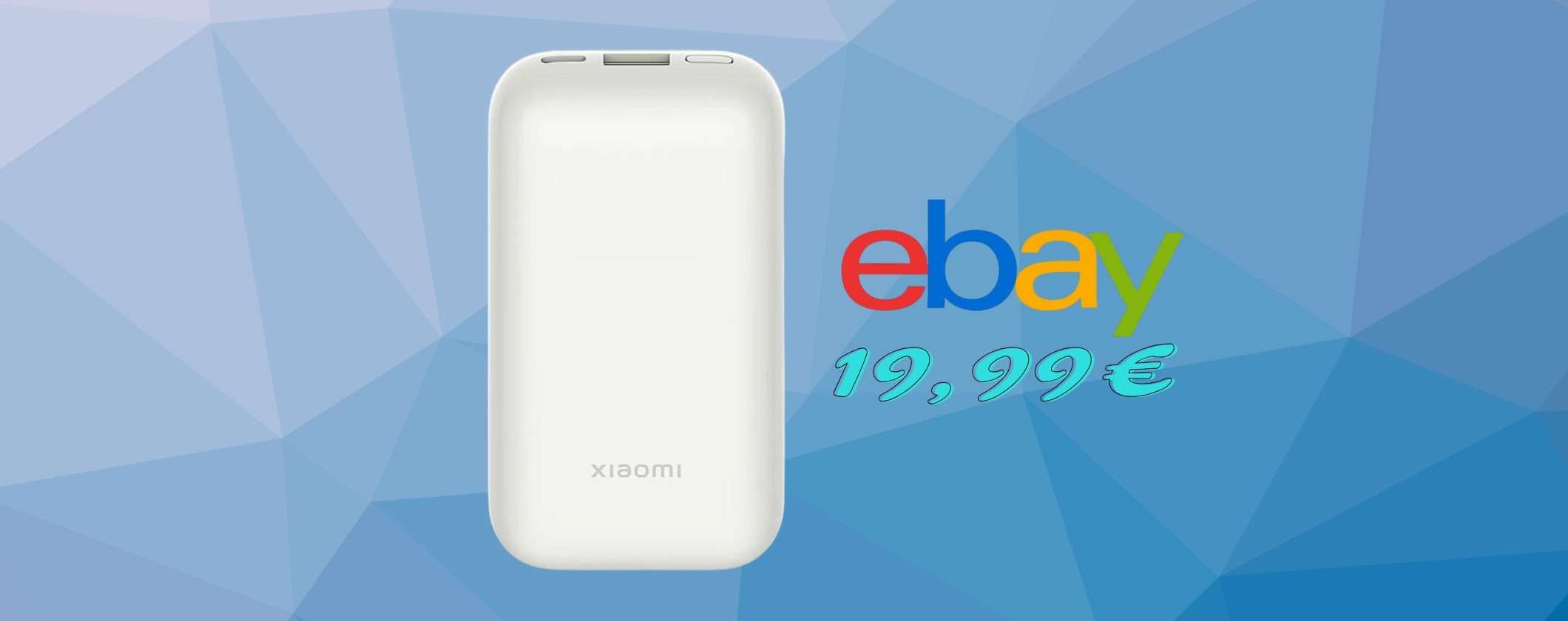 Power Bank Xiaomi da 10000 mAh con ricarica rapida da 33W a MENO di 20€
