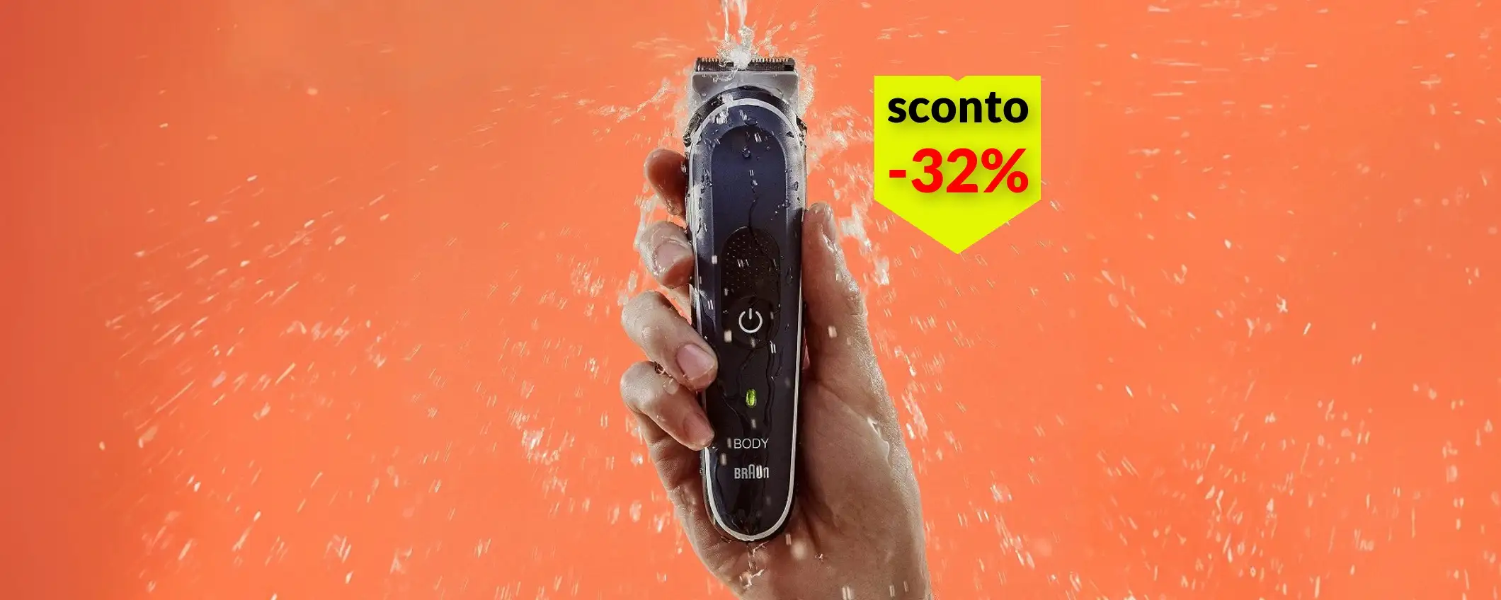 Rasoio elettrico Braun a 39€: il più venduto, oggi in SUPER sconto