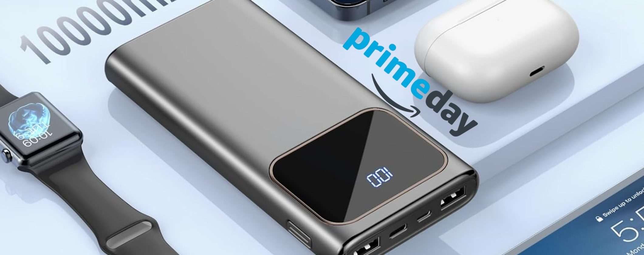 Ricarica i device lontano da casa con questo Power Bank da 10000mAh (19€) Ricarica i device lontano da casa con questo Power Bank da 10000mAh (19€)