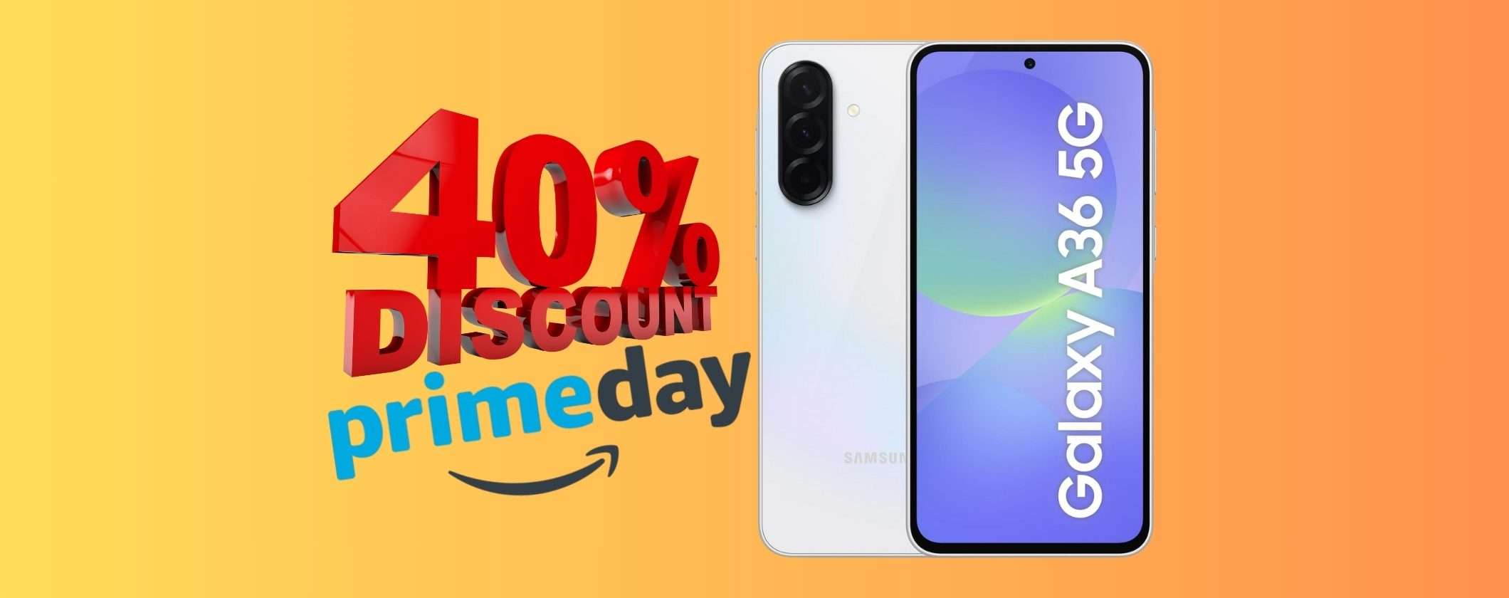 Samsung Galaxy A36 5G da 256GB CROLLA al PREZZO più BASSO su Amazon Samsung Galaxy A36 5G da 256GB CROLLA al PREZZO più BASSO su Amazon