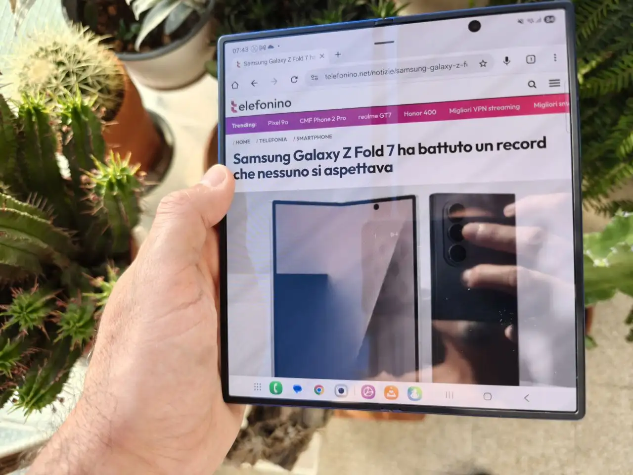 schermo Galaxy Fold 7