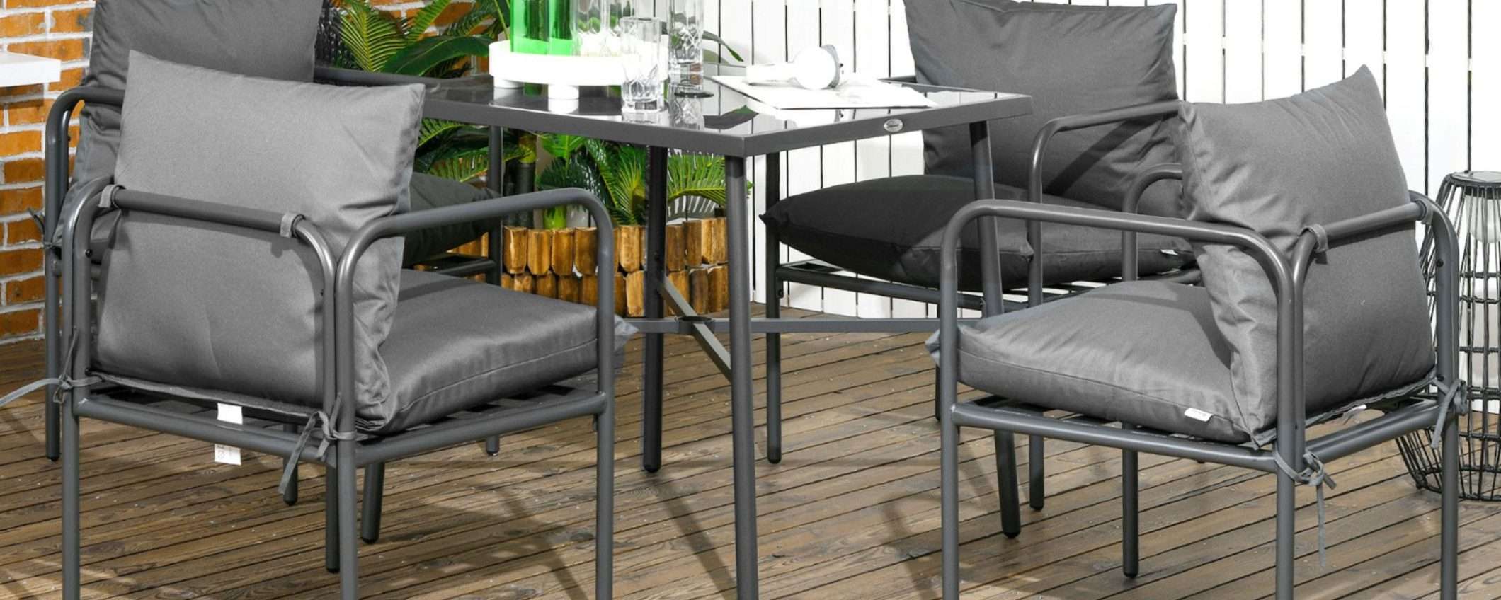 Set da giardino da 5 pezzi, sconto SHOCK del 50%: 4 sedie e tavolo a 114€ Set da giardino da 5 pezzi, sconto SHOCK del 50%: 4 sedie e tavolo a 114€