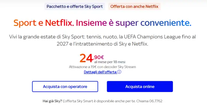 sky netflix insieme