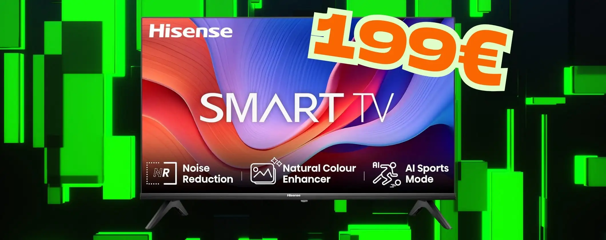 Smart TV Hisense da 40 pollici FHD con Alexa tua a soli 199€ su Amazon
