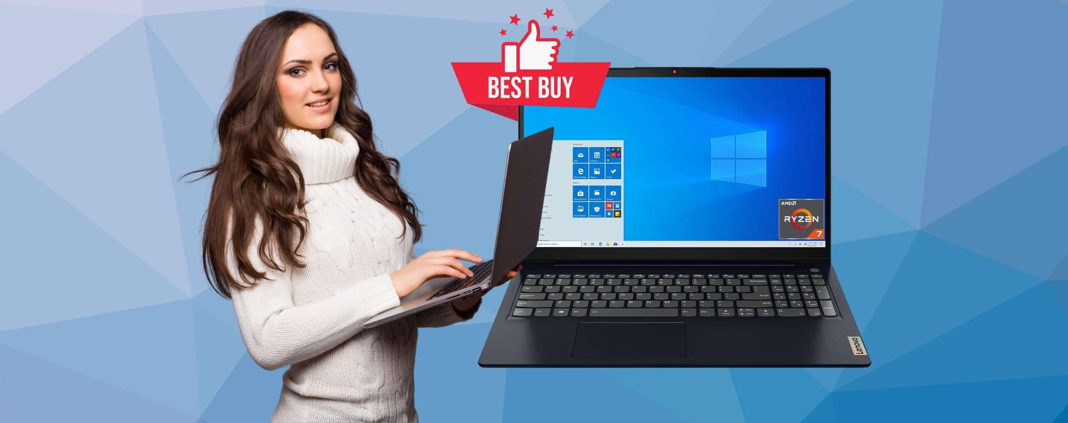 SOLO 399€ per Lenovo IdeaPad 3 con Ryzen 7 e Windows 11, ottimo AFFARE SOLO 399€ per Lenovo IdeaPad 3 con Ryzen 7 e Windows 11, ottimo AFFARE