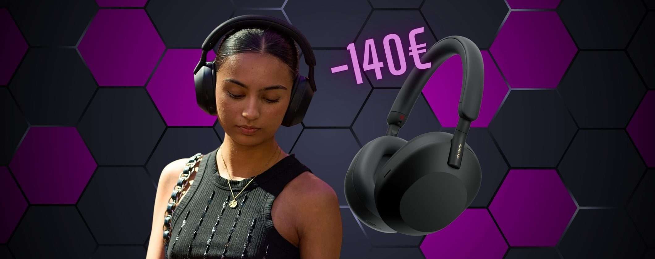 Sony WH-1000XM5SA: cuffioni wireless di qualità PREMIUM a 140€ in MENO Sony WH-1000XM5SA: cuffioni wireless di qualità PREMIUM a 140€ in MENO