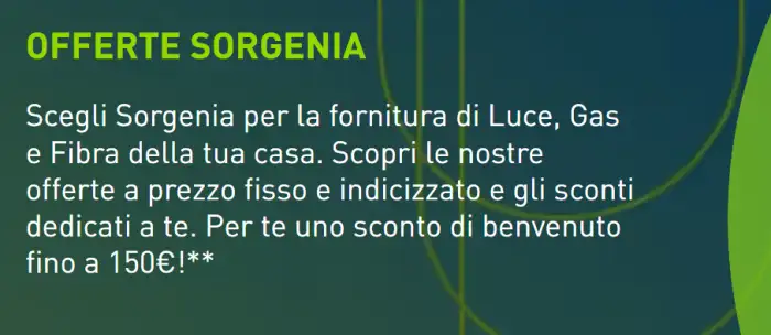 sorgenia sconto
