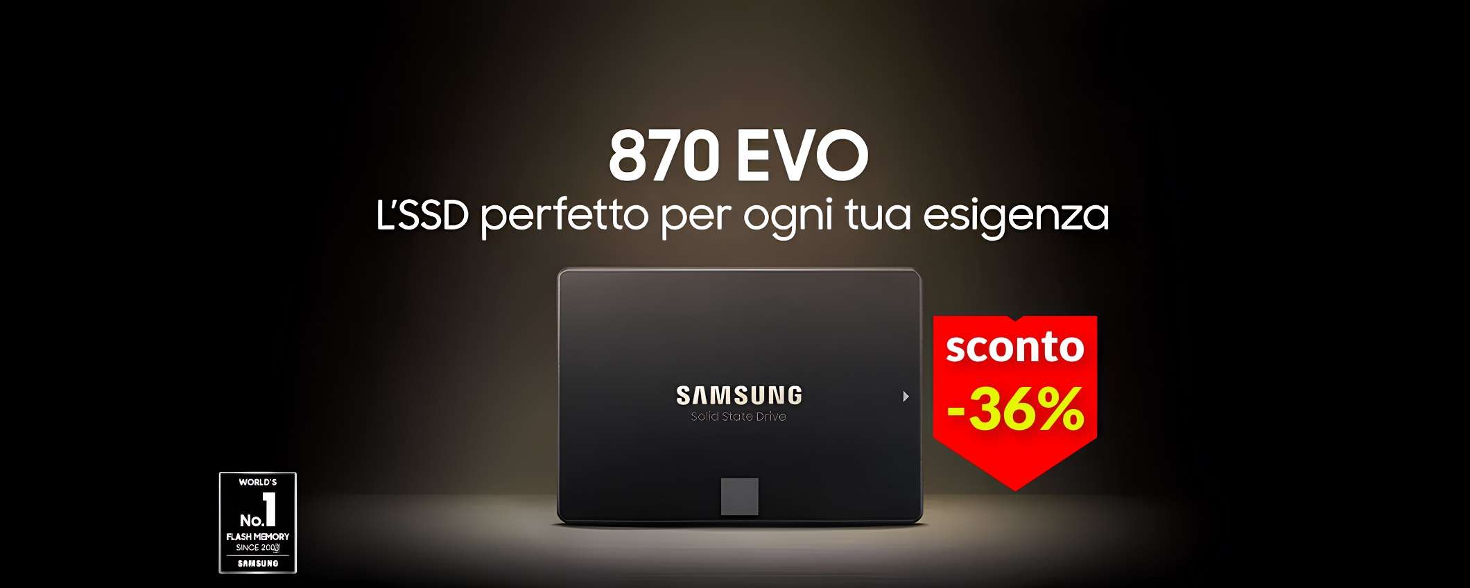 SSD Samsung 4TB: il tempo stringe per il SUPER sconto del 36%