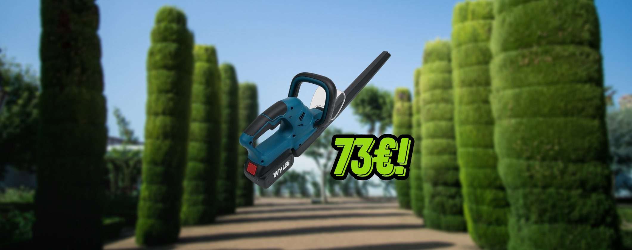 Tagliasiepi Professionale a Batteria: solo per oggi a 73€ su eBay Tagliasiepi Professionale a Batteria: solo per oggi a 73€ su eBay