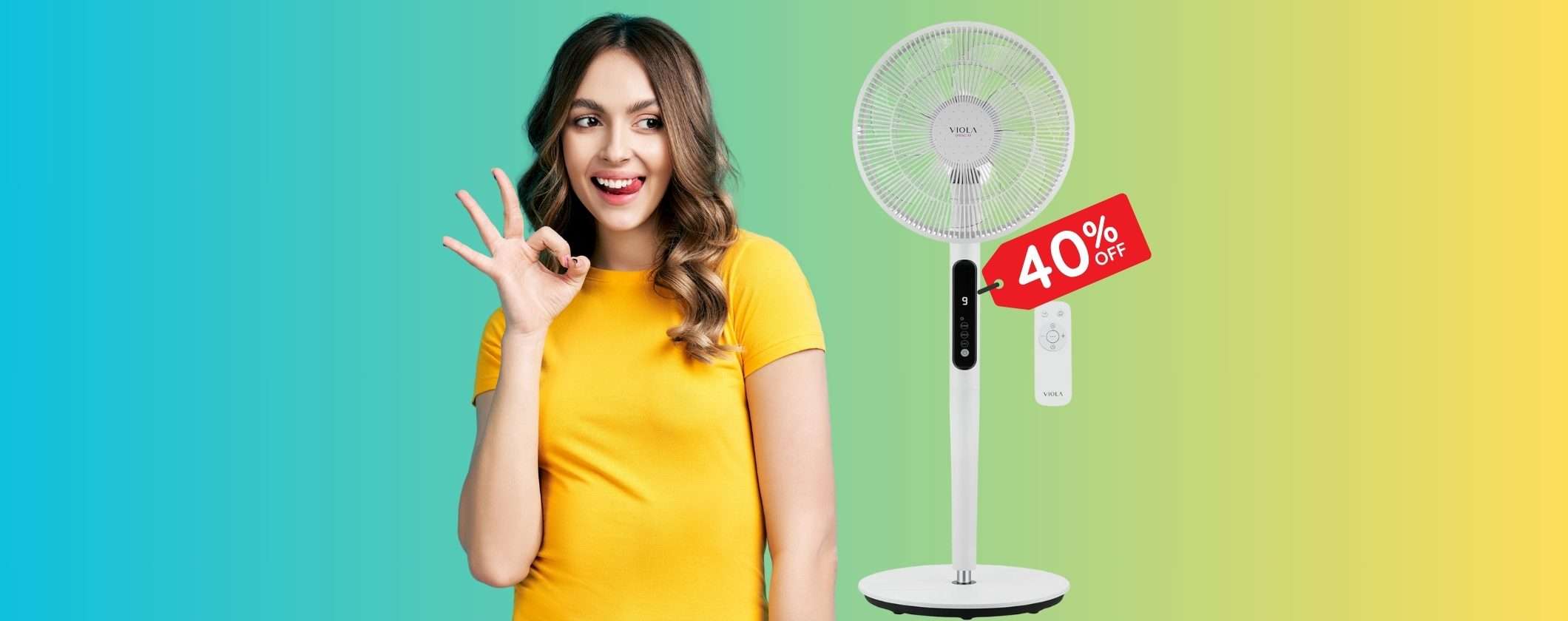Ventilatore a piantana silenzioso, basso consumo e 9 velocità in sconto al 40% Ventilatore a piantana silenzioso, basso consumo e 9 velocità in sconto al 40%