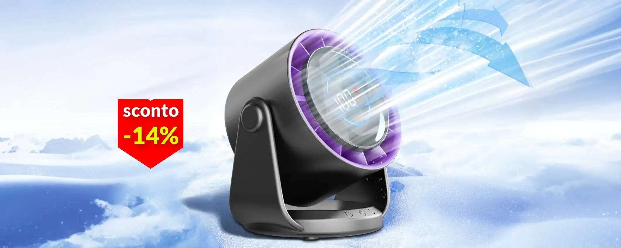 Ventilatore portatile a 20€ su Amazon: refrigerio assicurato, è super silenzioso