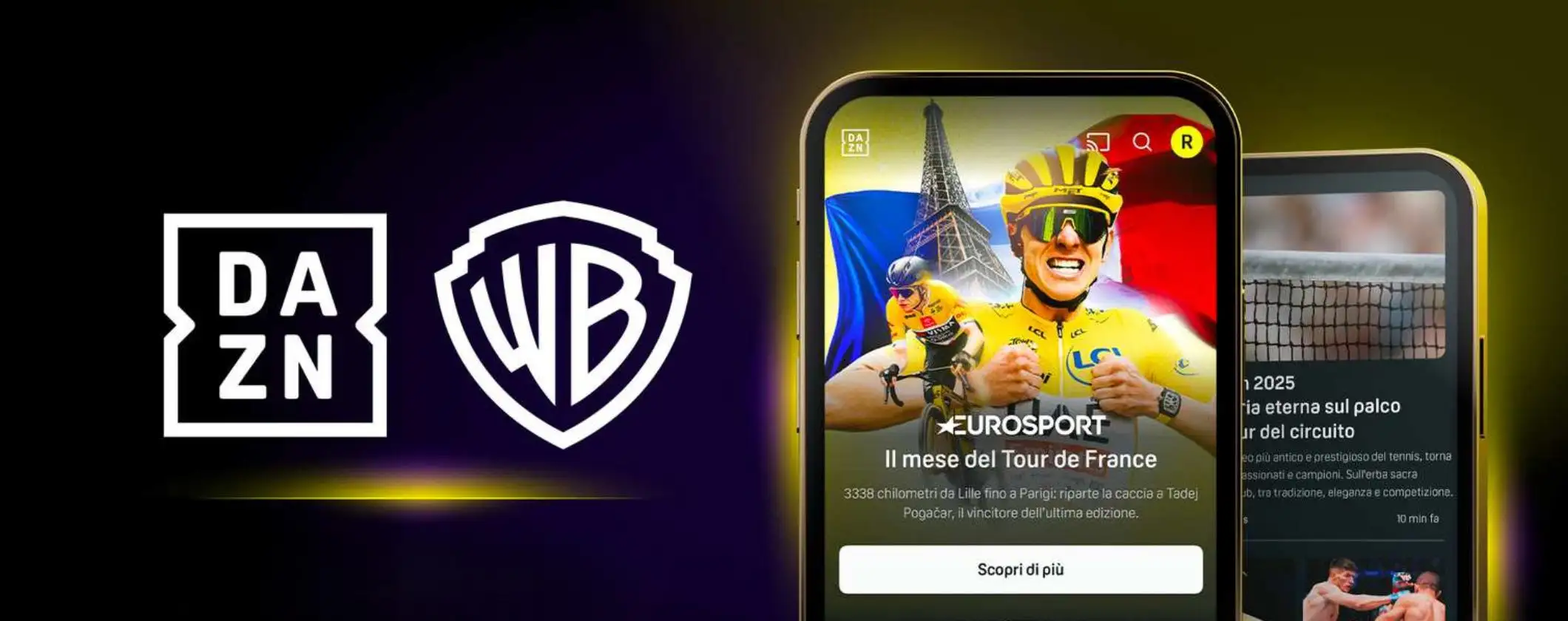 Warner Bros Discovery arriva su DAZN con tutta l’offerta d’intrattenimento
