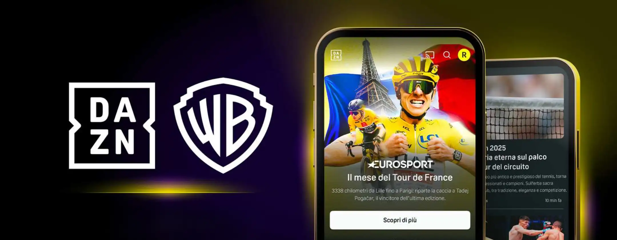 Warner Bros Discovery arriva su DAZN con tutta l'offerta d'intrattenimento