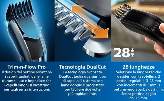 Caratteristiche regolacapelli Philips