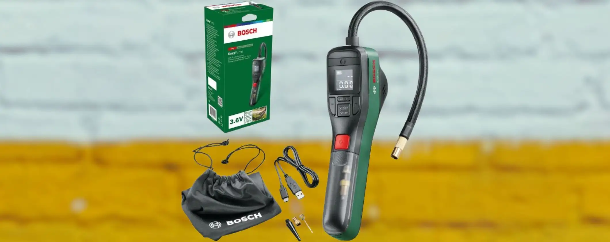 Bosch SHOCK: il potente compressore portatile è scontatissimo, finalmente Bosch SHOCK: il potente compressore portatile è scontatissimo, finalmente