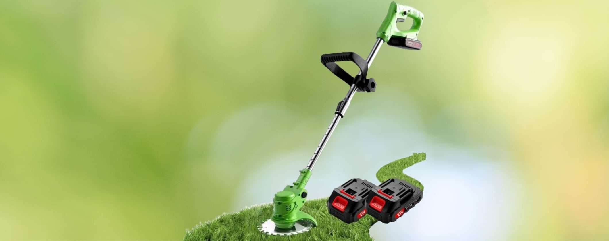 Decespugliatore a 26,90€ con 2 batterie e accessori: promo BOMBA su Amazon