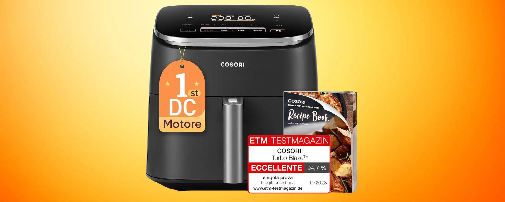 Friggitrice ad aria Cosori da 6 litri: la più ricercata è in OFFERTA AMAZON Friggitrice ad aria Cosori da 6 litri: la più ricercata è in OFFERTA AMAZON